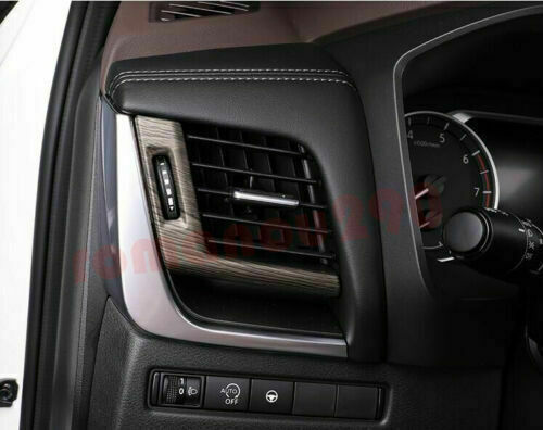 for Nissan Rogue 2021-2024 Wood Grain Style Center Console Air Outlet Cover Trim