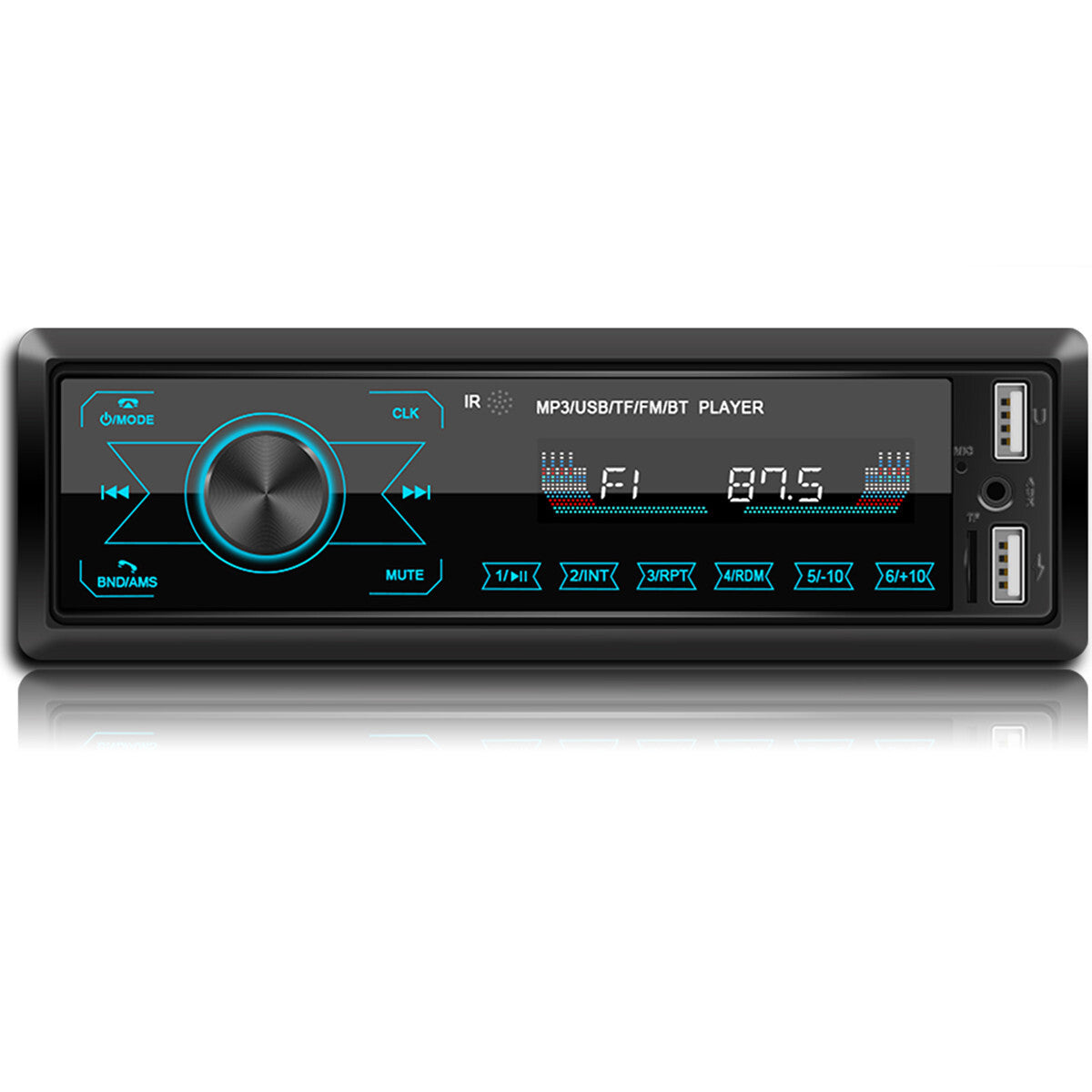 Bluetooth Car Stereo Radio In-dash MP3 Player Handsfree FM USB/AUX-in W/Remote