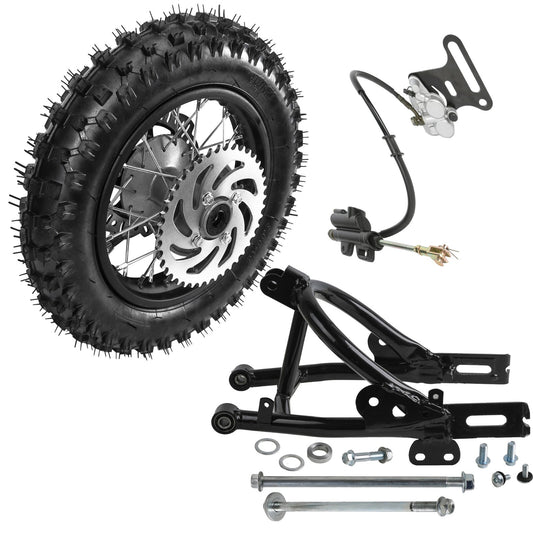10-inch rear wheel, 3.00-10 tire, swingarm suitable for pit bike coolers 50/70/110cc CRF50 XR