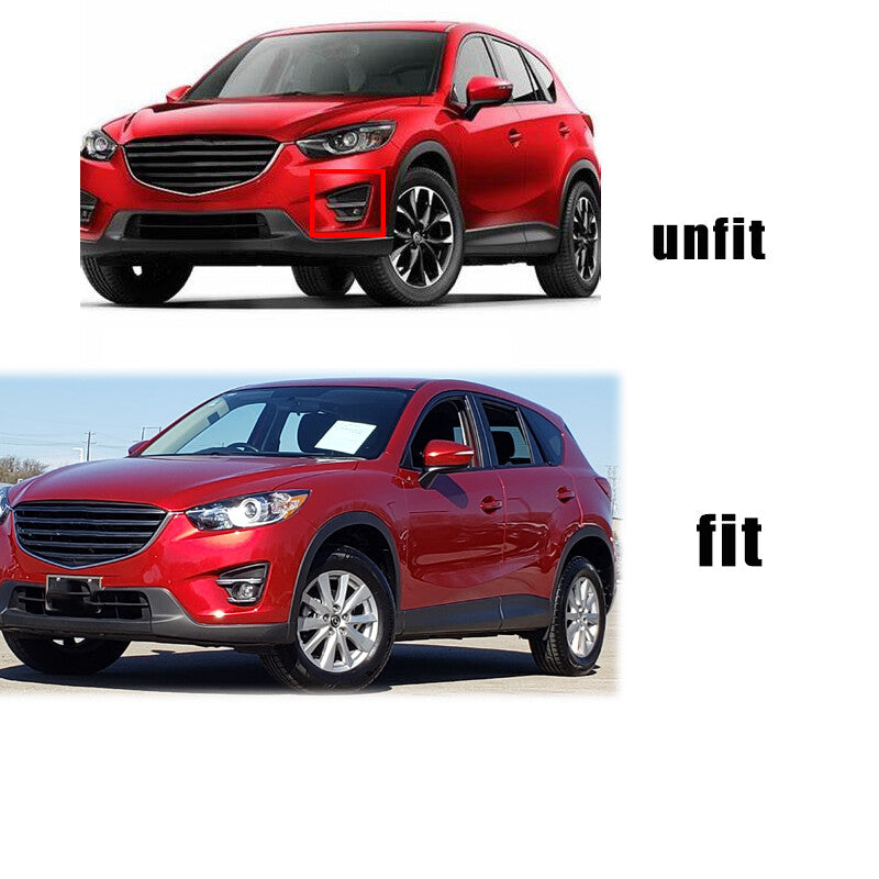 Pair Front Bumper Bezels Fog Light Cover Frame for Mazda CX-5 2013-2016 LH RH