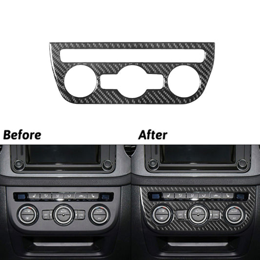 Carbon Fibre Air Conditioning A/C Frame Trim Panel for Volkswagen for Tiguan 2013-2017