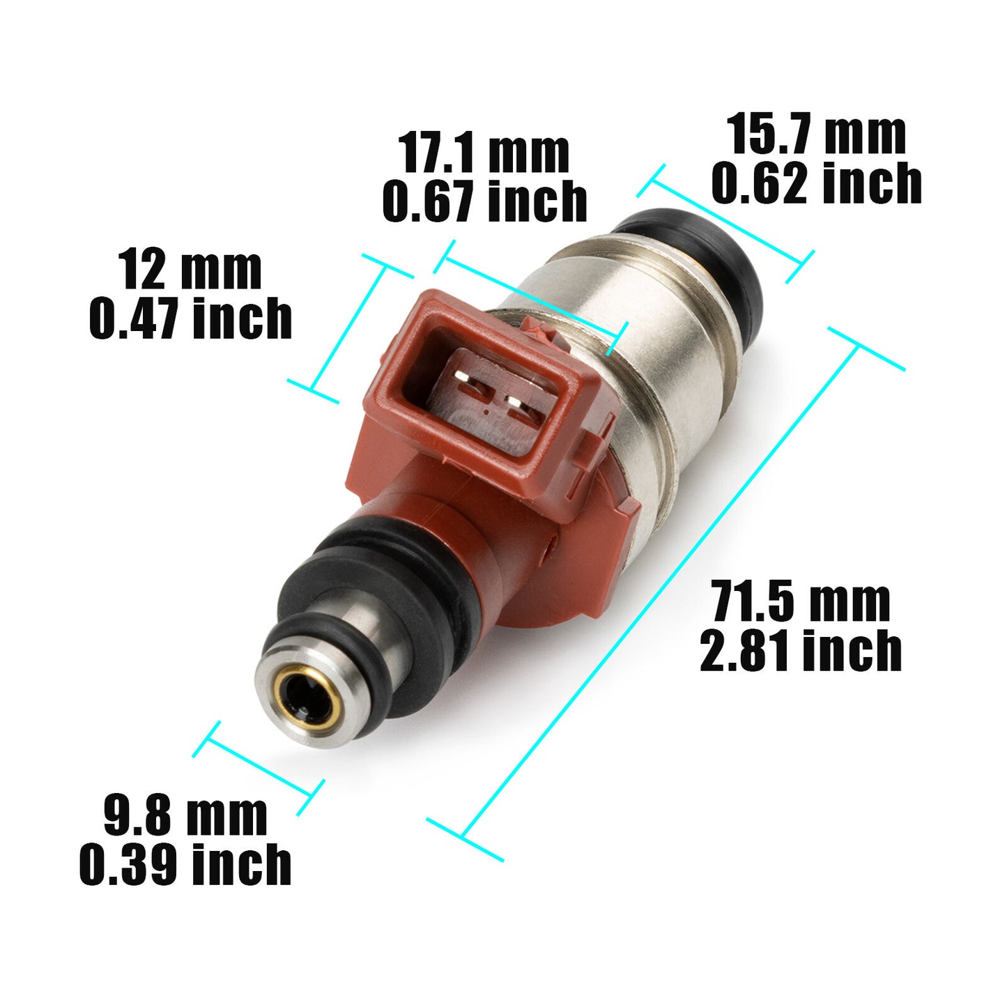 for Nissan 1990-94 D21 2.4L 95 Pickup 2.4L 4X Fuel injectors 16600-86G00 JS21-1