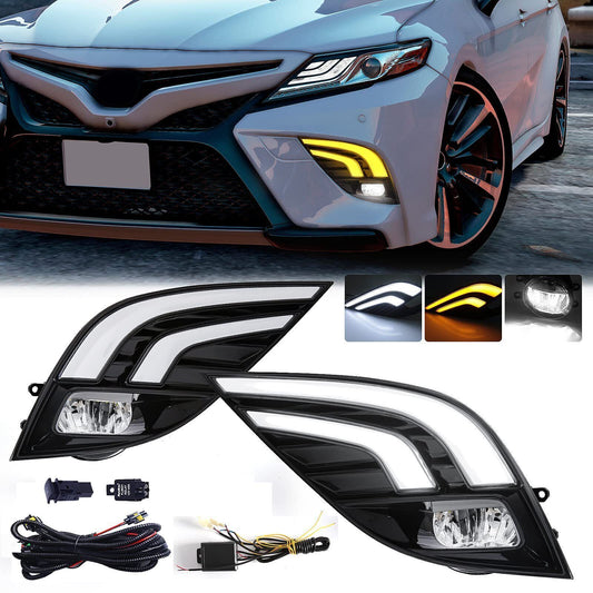 Daytime running lights and fog lights kit for Toyota for Camry SE XSE TRD 2018 - 2020 DRL