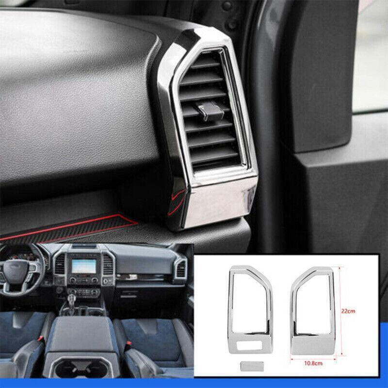 Chrome Console LR Air Outlet Vent Trim 1PCS Fit for Ford F150 F-150 2015-2020