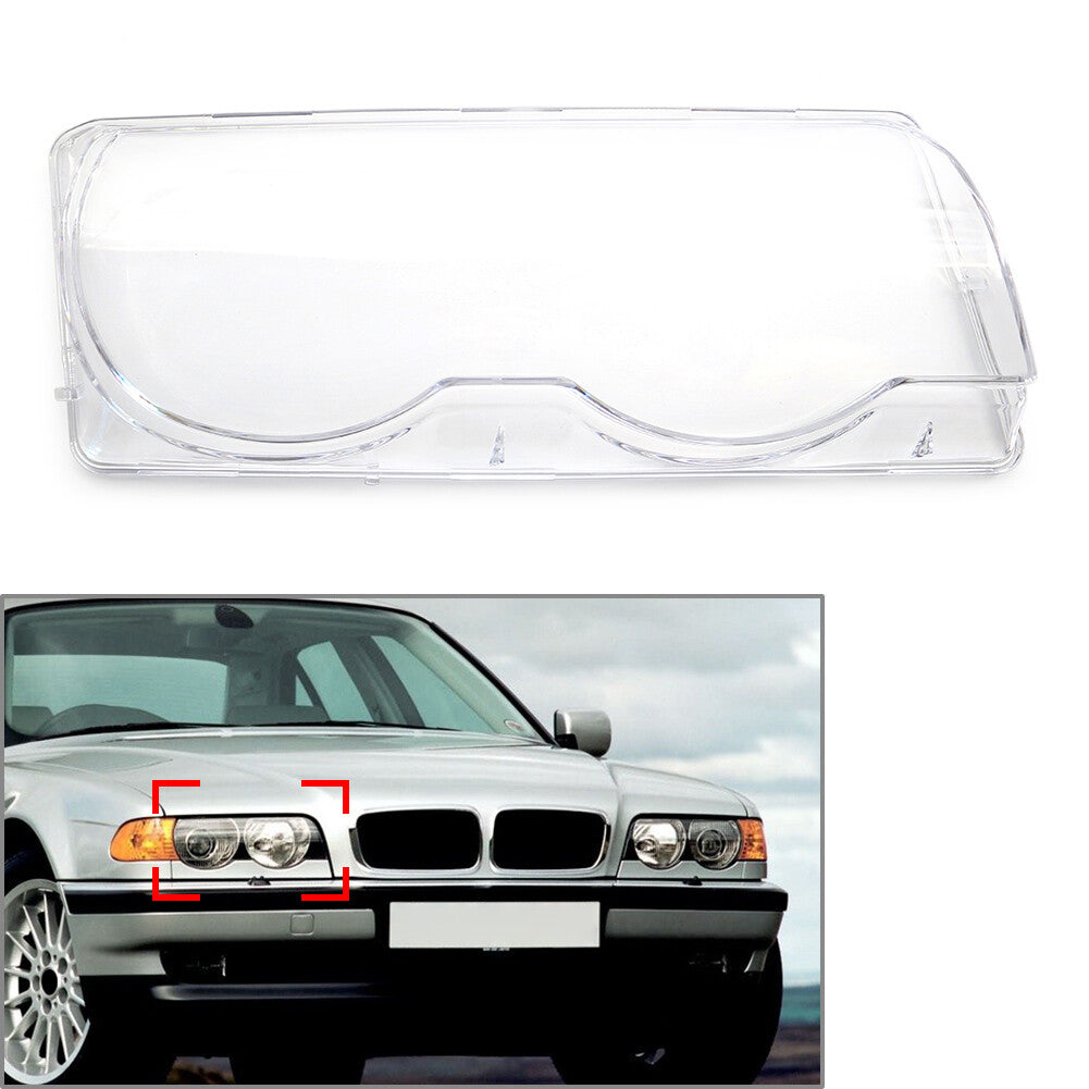 Front Headlight Lens Cover Lampshade for BMW 7 Series E38 728i 730i 735i 740i
