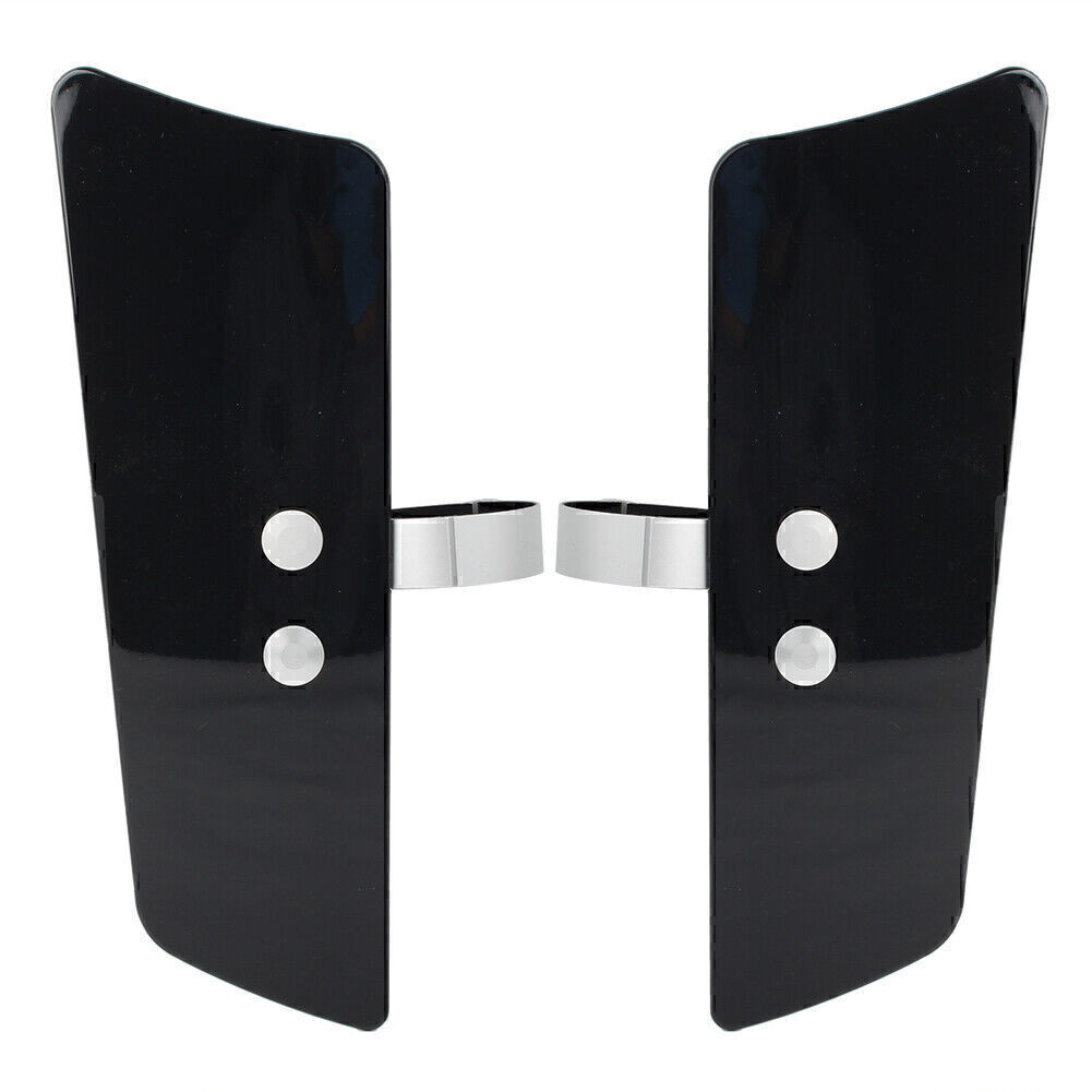for Honda for Kawasaki for Yamaha Motorcycle MEM5804 Black Front Wind Fork Air Deflector