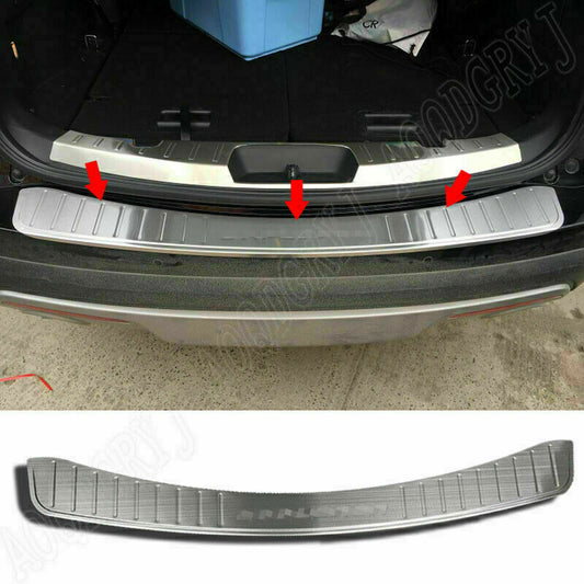 for Ford Explorer 2013-2015 Silver Steel Rear Bumper Protector Plate Guard Trim