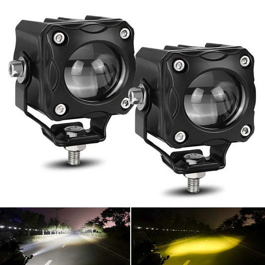 2X LED Work Light Bar Pods Off Road Spot Driving Fog Lamp Yellow White Truck SUV