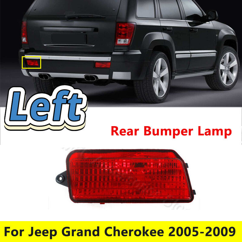 Left Rear Bumper Reflector Light Fog Lamp for Jeep Grand Cherokee 2005-2009