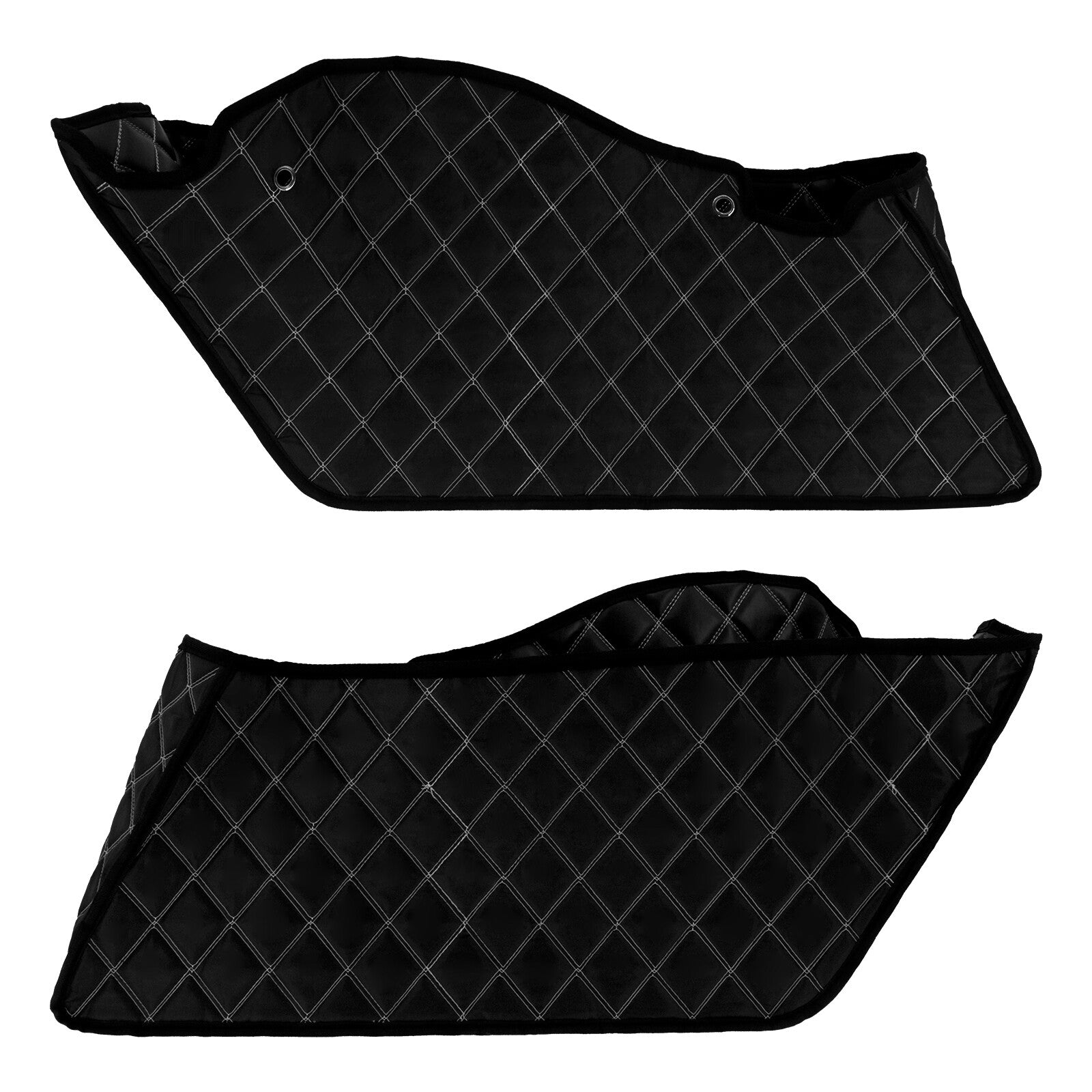 Extended Saddlebag Stretched Inserts Bag w/ White Line for Harley Touring 14-23