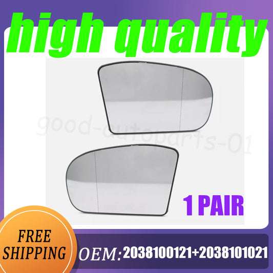 L+R 2038100121 Side Rearview Mirror Len Replacement Part for Mercedes-Benz