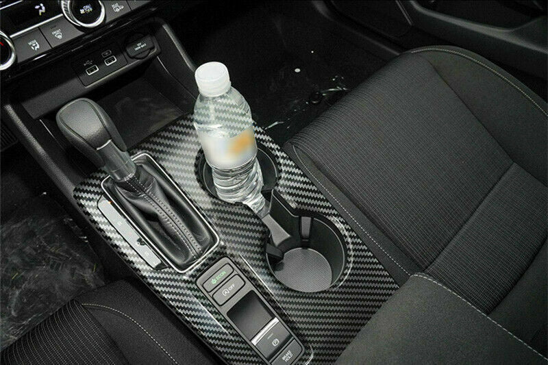 for Honda for Civic 11th 2022-2023 Carbon Fiber Middle Console Gear Shift Panel Trim