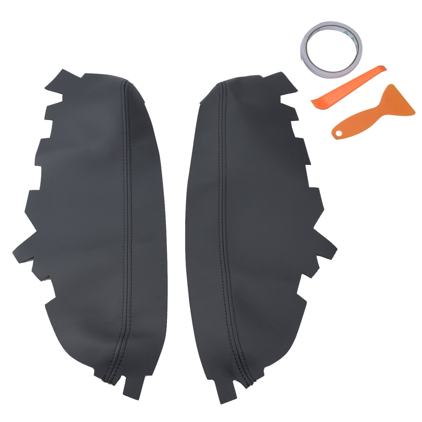 Fits for Toyota for Avalon 2013-2018 Leather Armrest Door Panel Cover Dark Gray