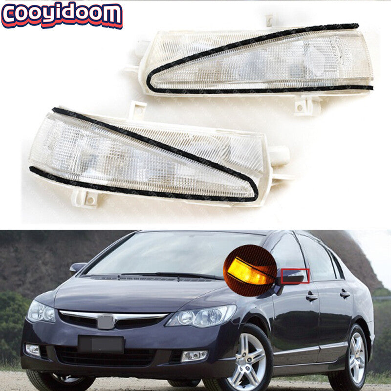 For 2006-11 for Honda for Civic FA1 FD1 FD2 LED Rearview Mirror lights Turn Signal Lamps