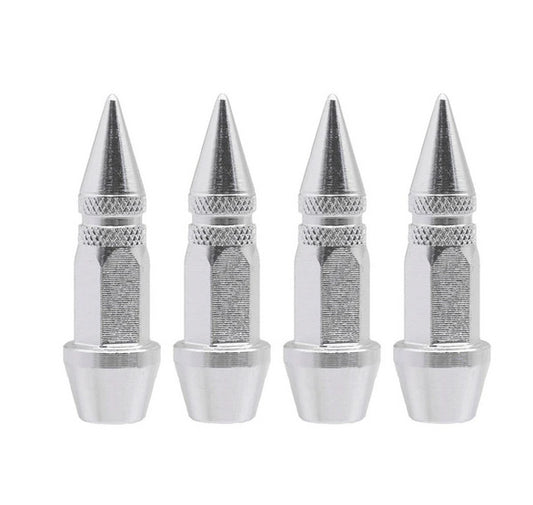 4-piece car tire valve cover rod air dust cover dustproof black bomb for Mitsubishi