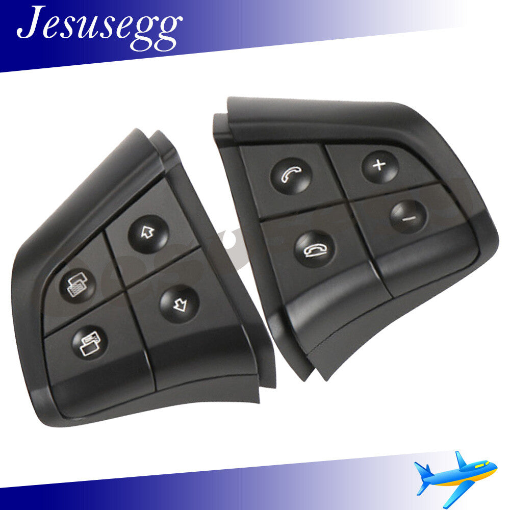 Qty 2 Steering Wheel Switch 4 Button BlackFit for Mercedes-Benz W164 W251 W245