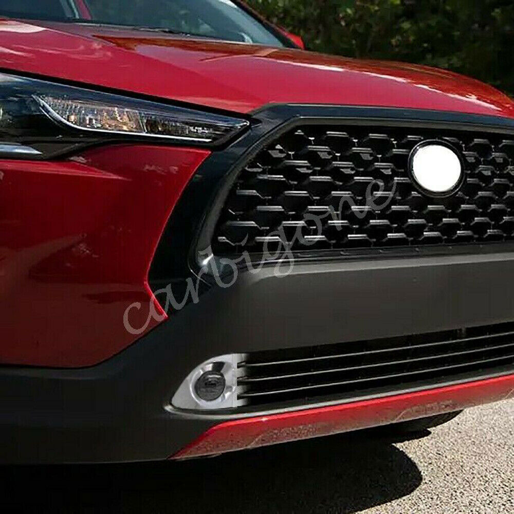 2P Chrome Car Front Fog Light Lamp Cover Trim for Toyota for Corolla Cross 2020-2023