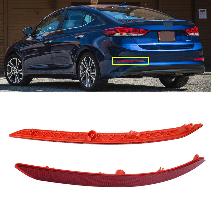 Pair Rear Bumper Reflector Light Tail Lamp for Hyundai for Elantra 2017-2018