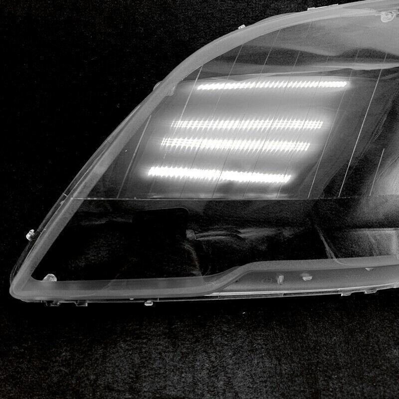 for Mercedes-Benz W164 ML ML350 W164 2009 -2011 Pair Headlight Lens Cover+ Glue
