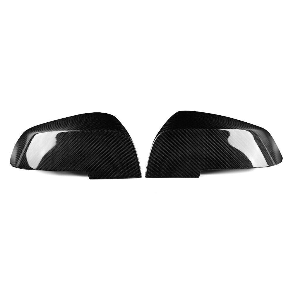 for BMW E84 F20 F22 F30 F32 Black Carbon Fiber Side Mirror Covers