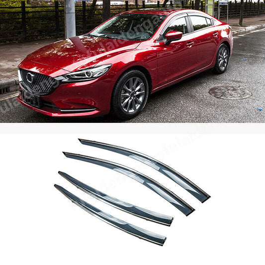 for Mazda 6 Atenza 2019-2021 Transparent Window Visor Shades Sun Rain Guard Vent