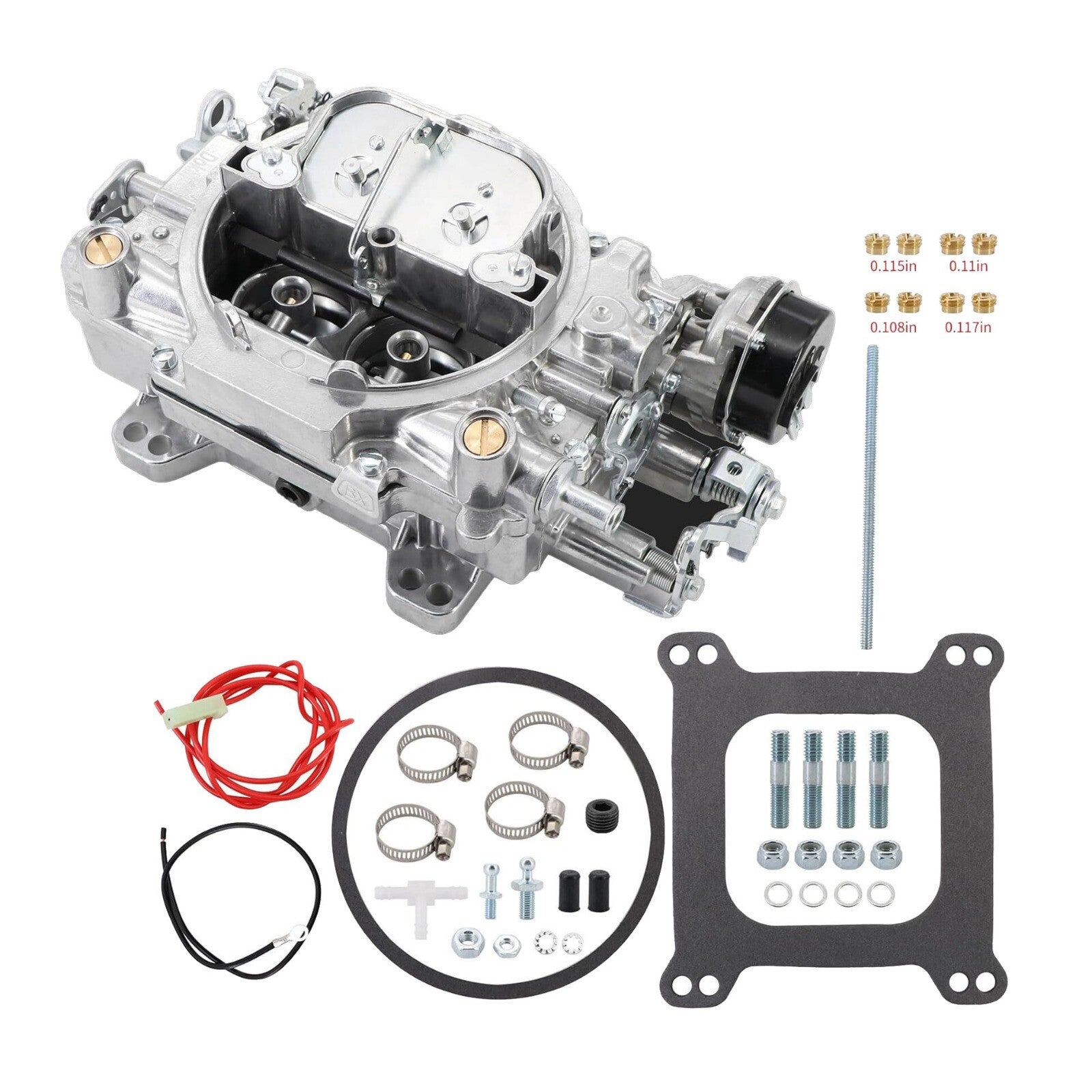 Aluminum 4 Barrel 1411 Carburetor For Edelbrock Performer 750 CFM Electric Choke
