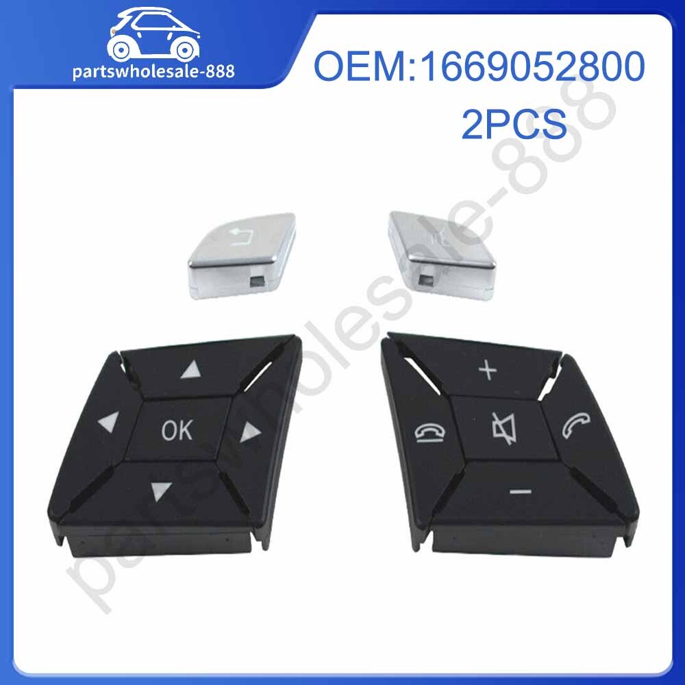 Steering wheel control switch button cover repair kit suitable for Mercedes-Benz 2013 - 2015 X166 GL