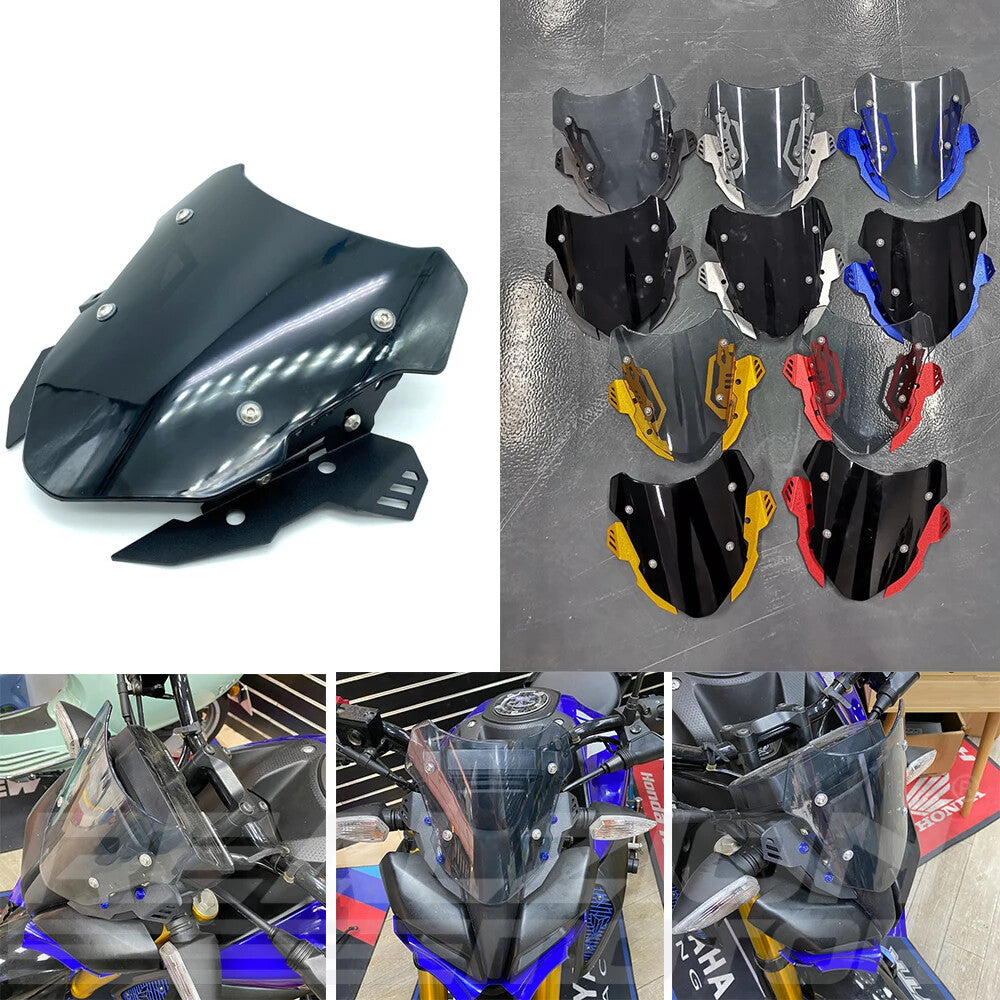 Motorcycle Fairing Windshield Wind Screen Shield Deflector for Yamaha MT15 2018-2021