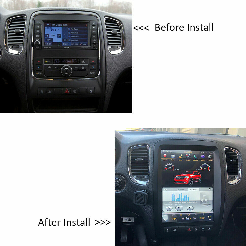Android 10 for Tesla Style for Smart GPS Radio Screen for Dodge Durango 2011 2012 2013