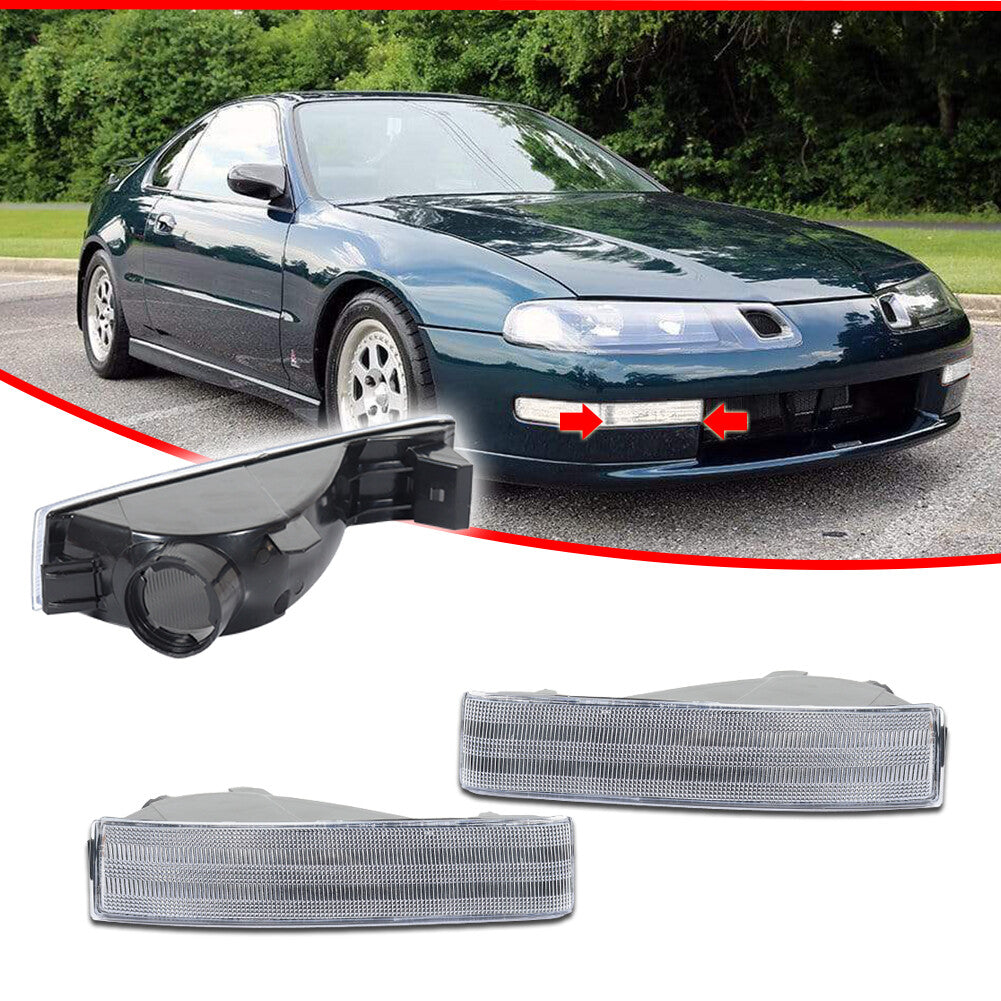 Transparent lens front turn signal inner light housing for Honda Prelude 1992 - 1996