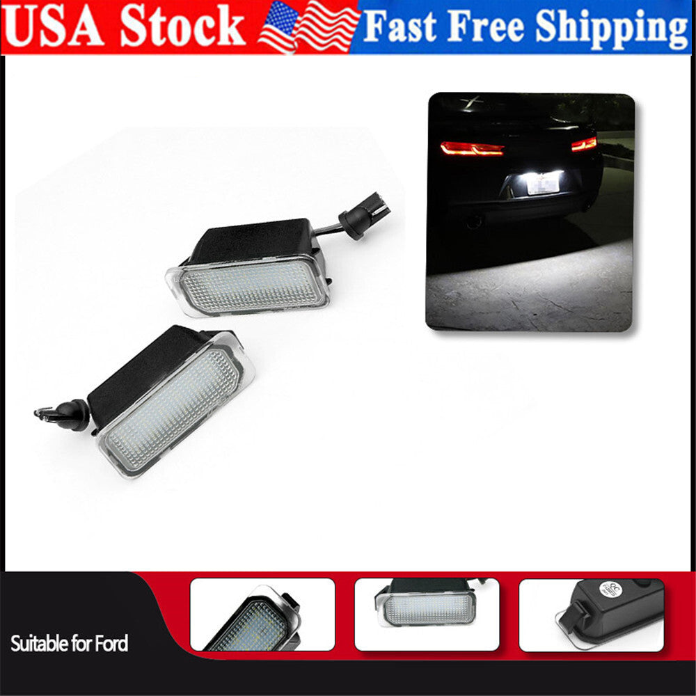 Rear LED Number License Plate Light Lamps for Ford FOCUS MK II/KUGA 2008-UP