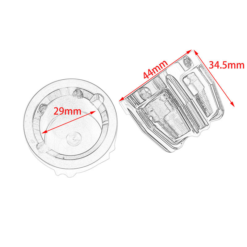 Motorcycle 29MM Front Axle Nut Cover Cap Fit for Harley Softail Dyna Touring