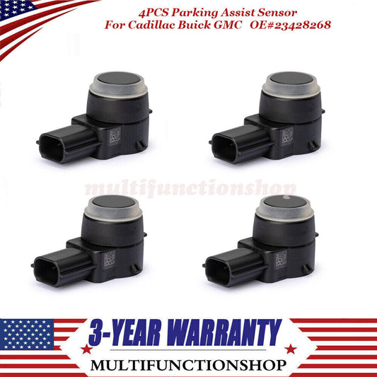 4-pack of parking assist sensors 25961321 suitable for Chevrolet , for Cadillac , for Buick , for GMC 14-19 25961317
