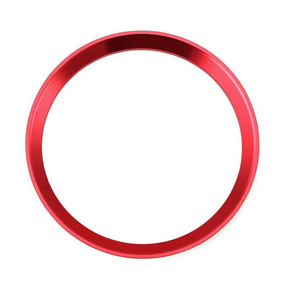 for Mercedes-Benz C E CLA GLA GLC Red Steering Wheel Center Decor Ring Logo Trim