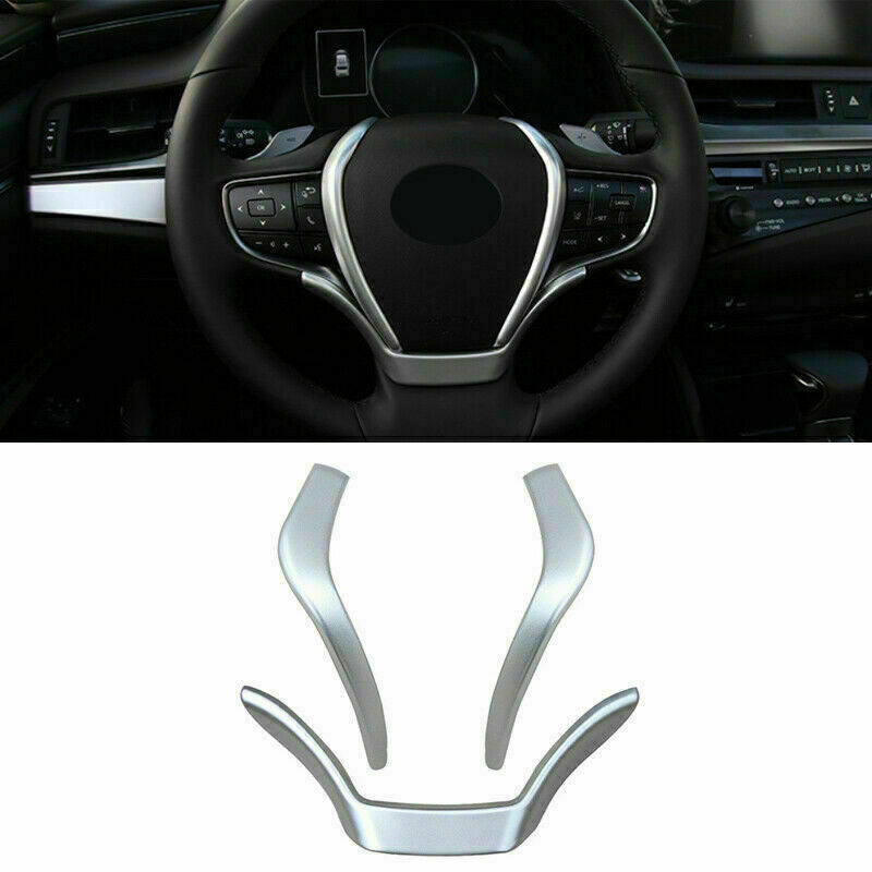 for Lexus ES350/300h 2019-2022 Silver Steering Wheel Moulding Cover Trim Strips