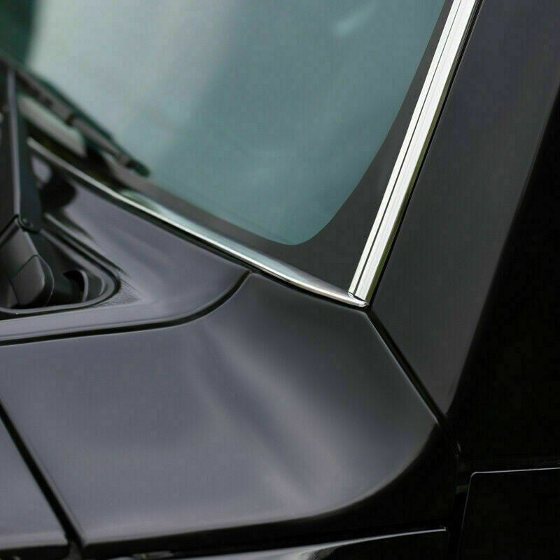 4P for Toyota FJ Cruiser 2007-2014 Chrome Car Front Window Windshield Strip Trim