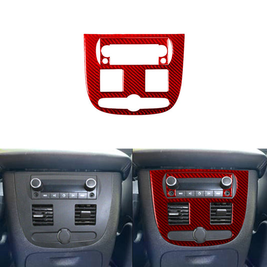 Red Carbon Fiber Rear Audio Inner Frame For Silverado/tahoe/ for sierra 07-14 Type C