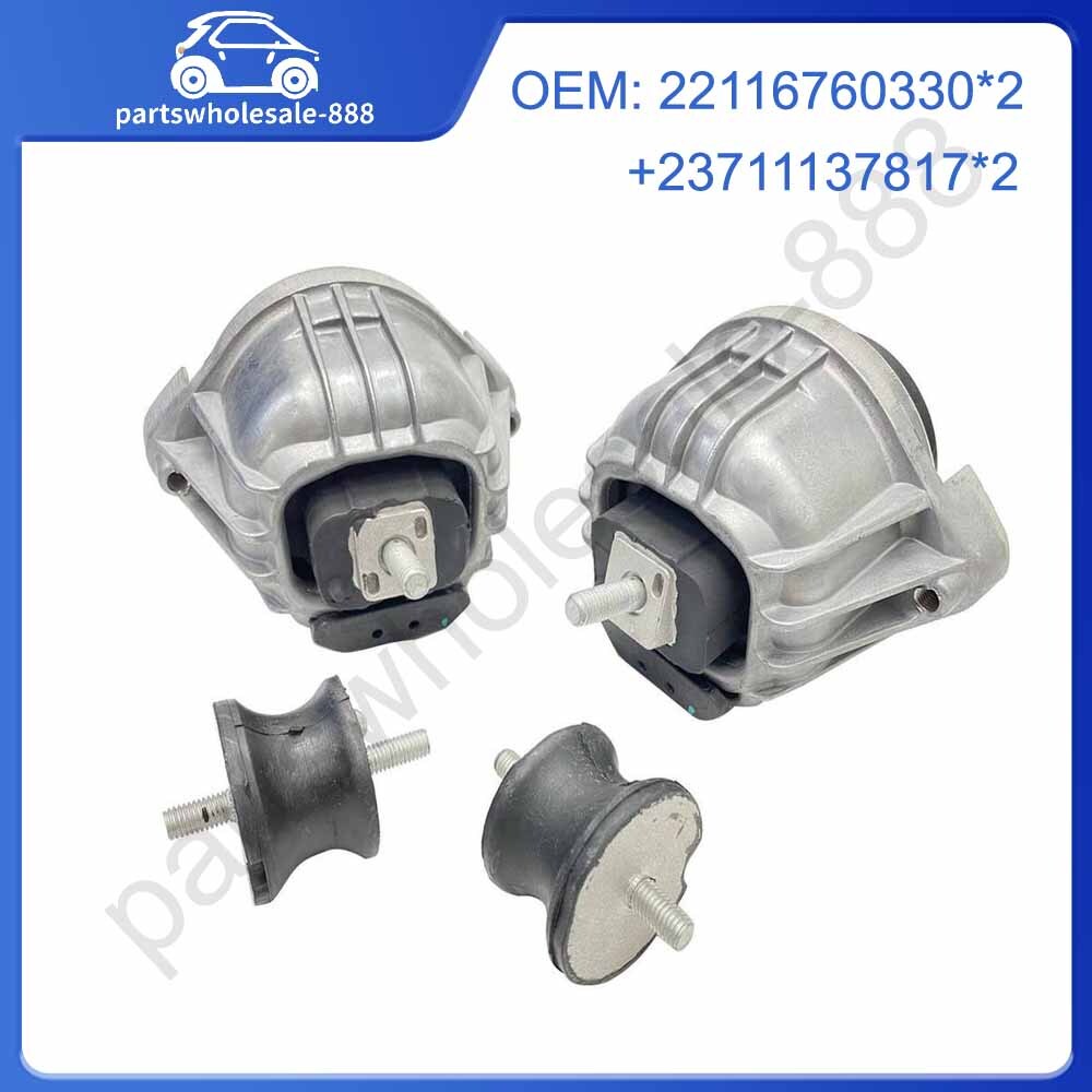 Left and right engine motors + transmission brackets suitable for BMW E82, E88, E90, E92 2116760330