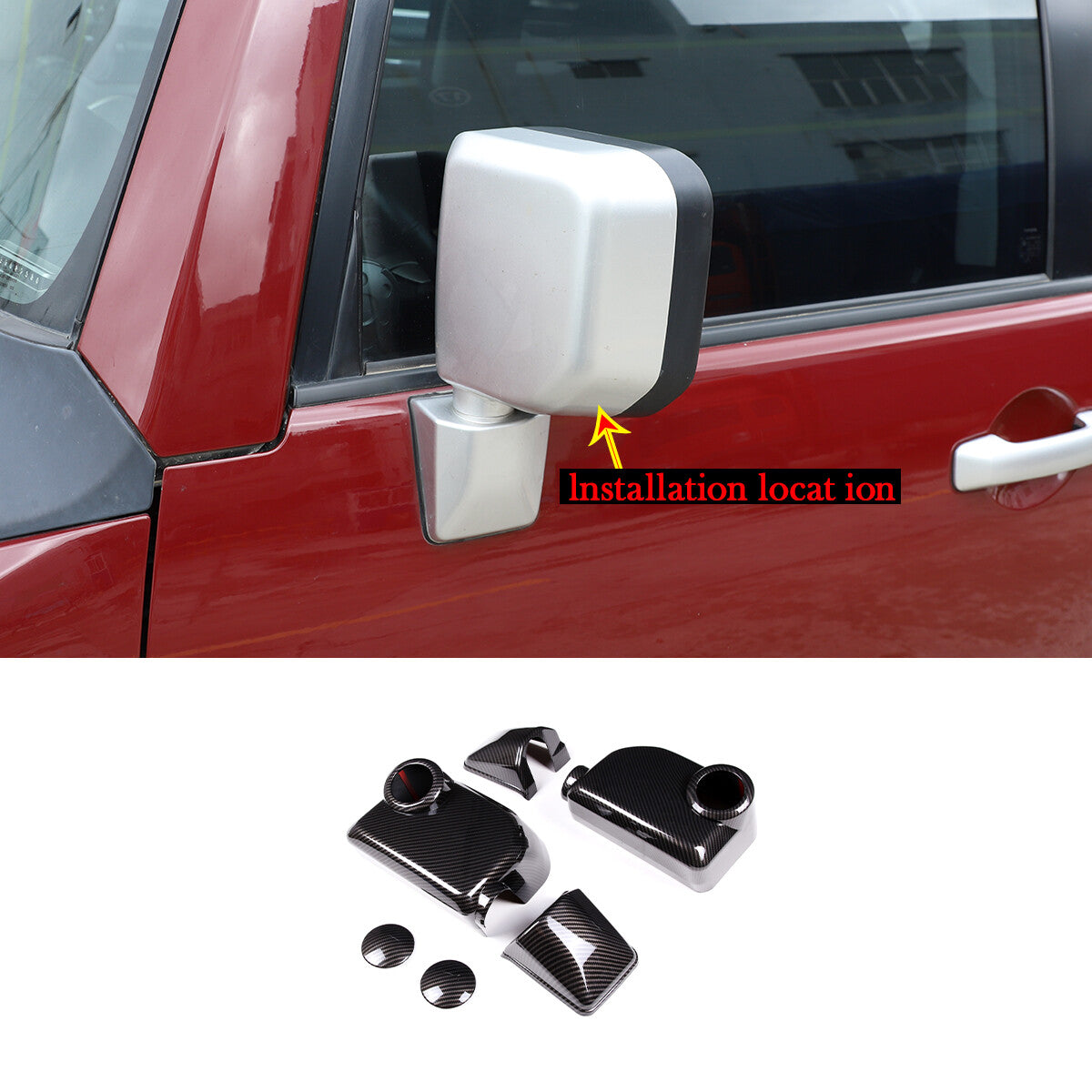 Carbon fiber emergency door lock switch sticker decoration for Corvette C8 2020 - 2024