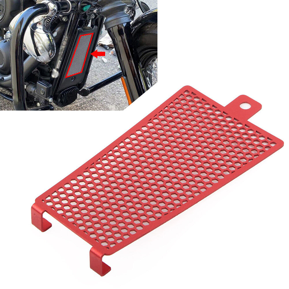Oil Cooler Radiator Grille for Harley Softail Deluxe Low Rider Fat Bob Red
