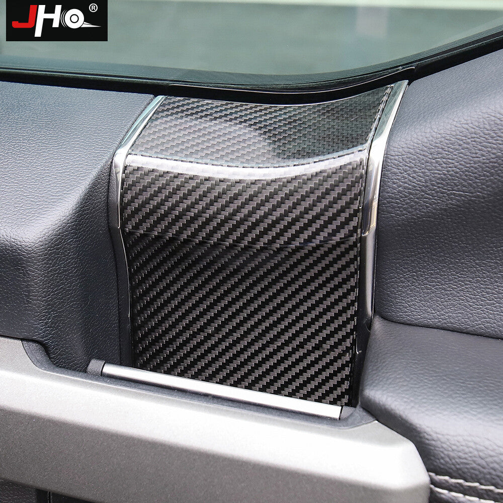 Real Carbon Fiber Door Armrests Cover Trim for Ford F150 /LTD 2017-2020