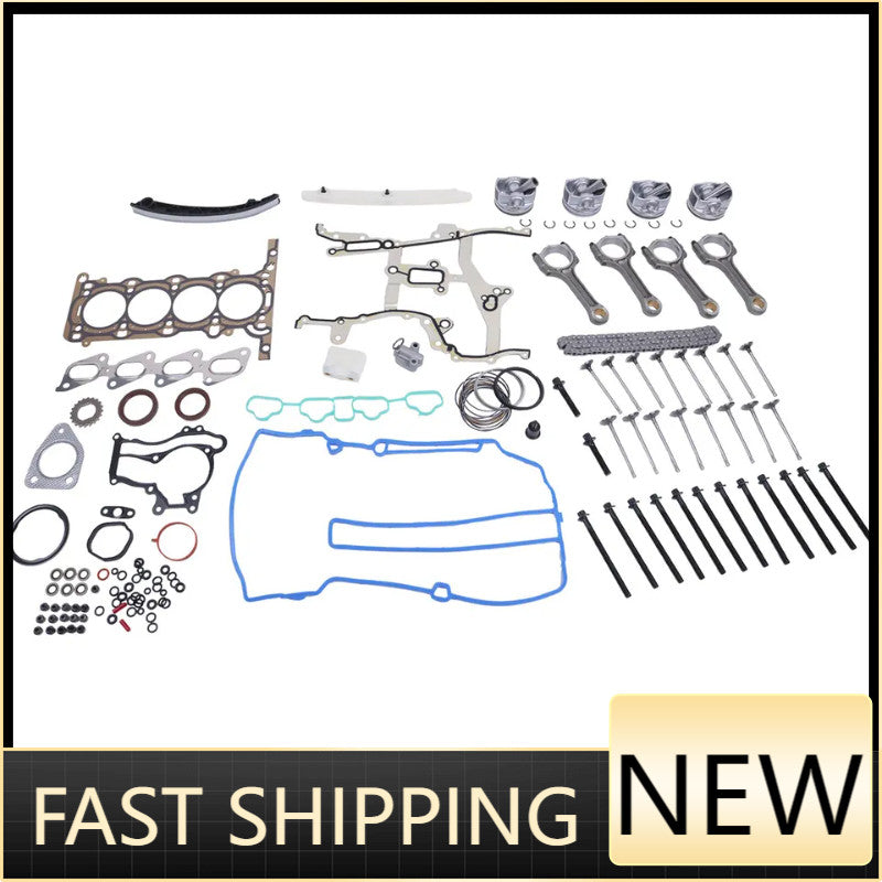Engine Pistons Overhaul Rebuild Kit - Con Rods For 11-16 for Chevy for Cruze for Buick 1.4L