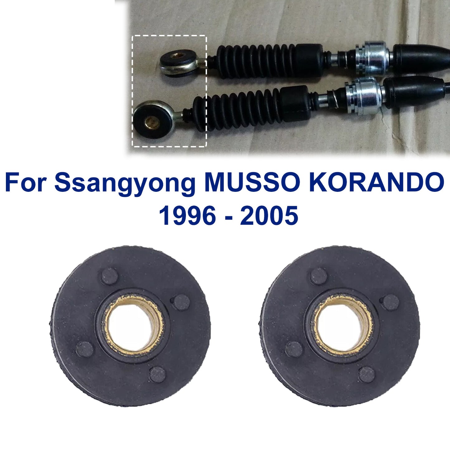 2X for Ssangyong MUSSO for KORANDO 1996 - 2005 Shift Select Cable End Bushing Kit