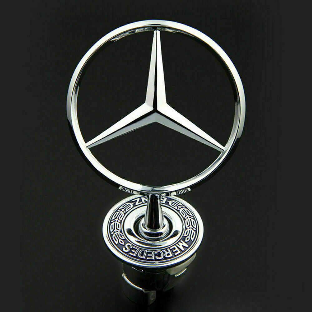 NEW Chrome Star Hood Logo Badge Emblem For C-Class E-Class S-Class
