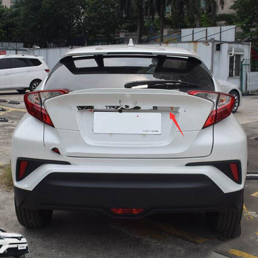 Silver Car Tail Door Rear Trunk Lid Up Strip Cover for Toyota C-HR CHR 2016-2021