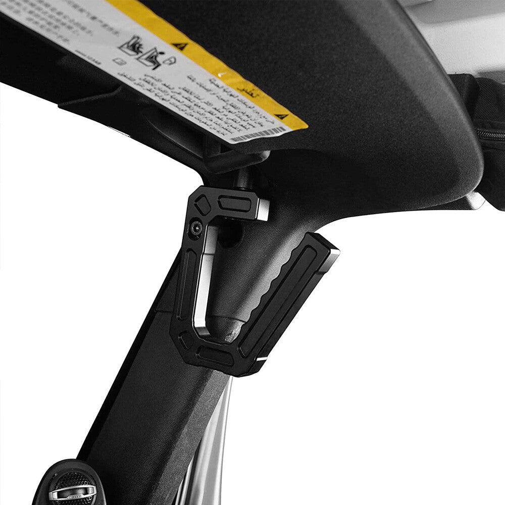 Front Grab Handles Aluminum Black Compatible with for Jeep for Wrangler JK 2007-2018