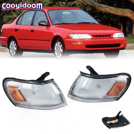 2x Side Marker Parking Turn Signal Corner Lights for Toyota for Corolla 1993-1997