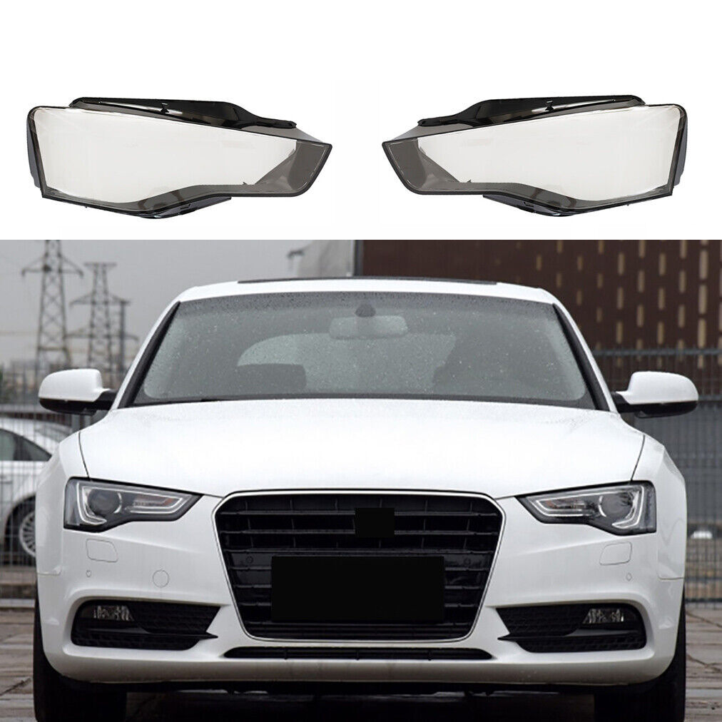 Dual headlight cover/lens transparent housing for Audi for A5 2012-2016