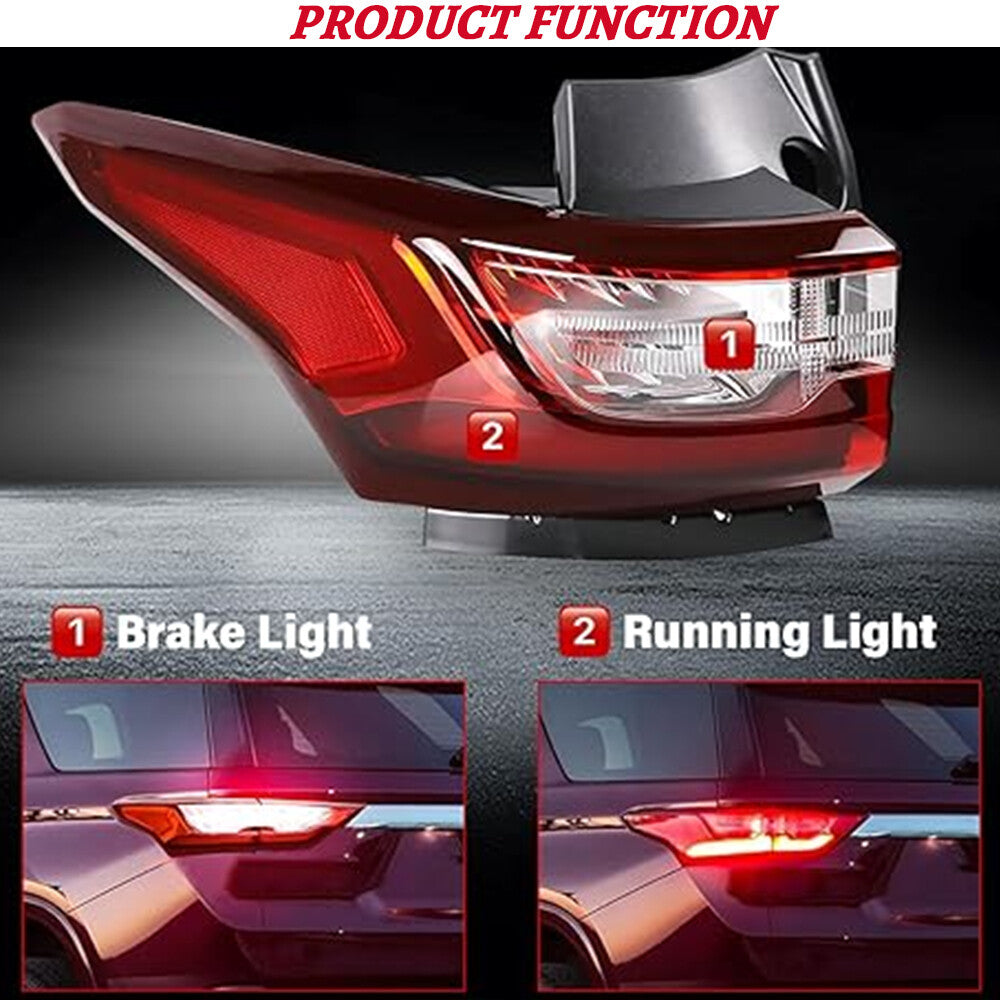 Left LED taillight applicable to 2018-2021 for Chevrolet Traverse Driver's Side L 84990362