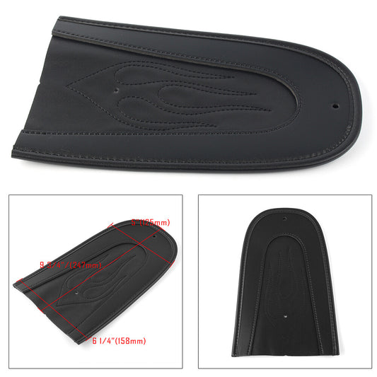 for Harley Sportster XL883 XL1200 04-15 Solo for Seat Leather Flame Rear Fender Bib